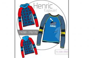 Papierschnittmuster - Henric Raglanshirt Jungen - Kinder- Kibadoo